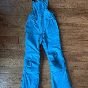 Lands End Snow Bibs Turquoise Youth size 16